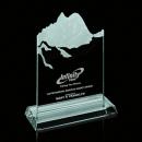 Sculpted Mountain Jade Glass Award