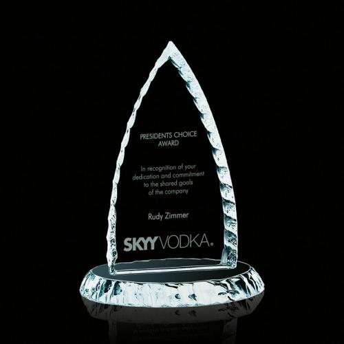 Corporate Awards - Iceberg Bullet Jade Glass Award
