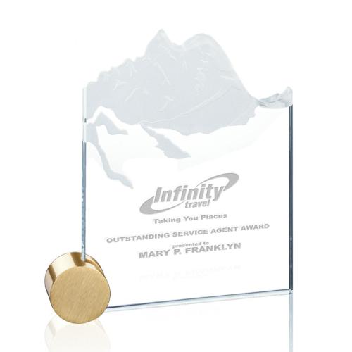 Corporate Awards - Crystal Awards - Hillstone Starfire Circle Crystal Award