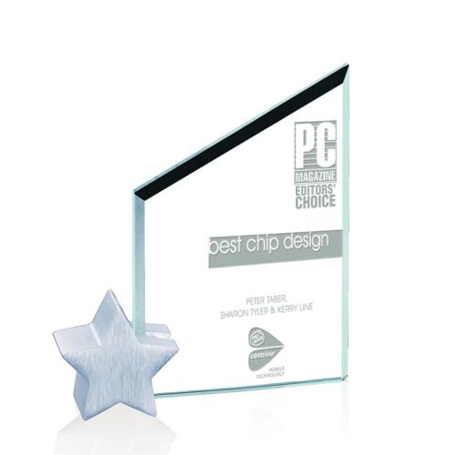 Corporate Awards - Glass Awards - Jade Glass Awards - Cooper Star Jade Peak Glass Award