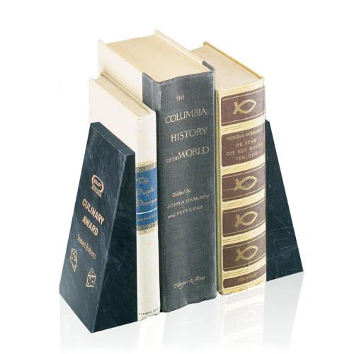 Corporate Recognition Gifts - Desk Accessories - Daphne Bookends - Marble
