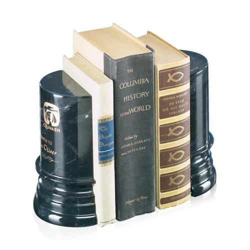 Corporate Recognition Gifts - Desk Accessories - Apollo Bookends - Marble