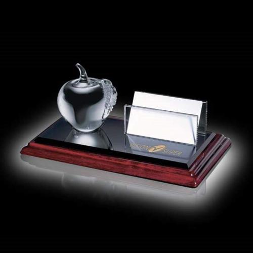 Corporate Recognition Gifts - Executive Gifts - Apple Business Card Holder  