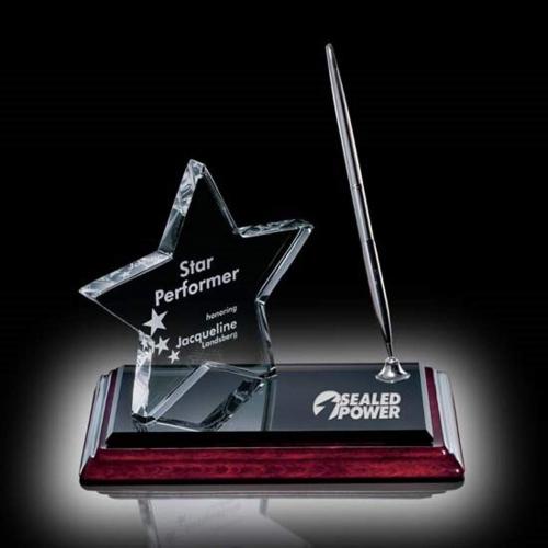 Corporate Awards - Rosewood Awards - Star on Albion™ Pen Set - Chrome