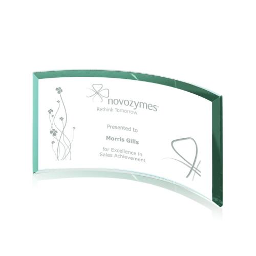 Corporate Awards - Crescent Jade Arch & Crescent Glass Award