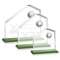 Andover Golf Green  Peak Crystal Award - Crystal Awards