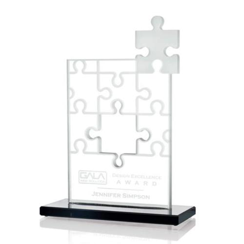 Corporate Awards - Jigsaw Puzzle Abstract / Misc Crystal Award