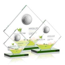 Barrick Golf  Full Color Green  Spheres Crystal Award - Full Color Awards