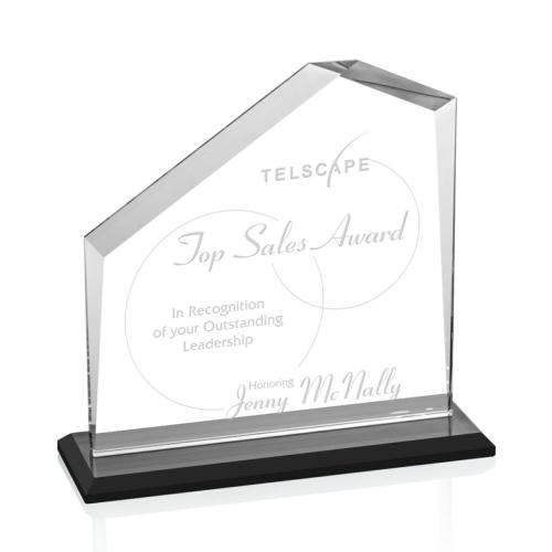 Corporate Awards - Sales Awards - Fairmont Black  Peak Crystal Award