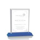 Denison Blue on Bartlett Rectangle Crystal Award