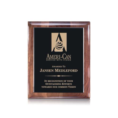 Corporate Awards - Award Plaques - Telford Plaque - Ebony/Walnut