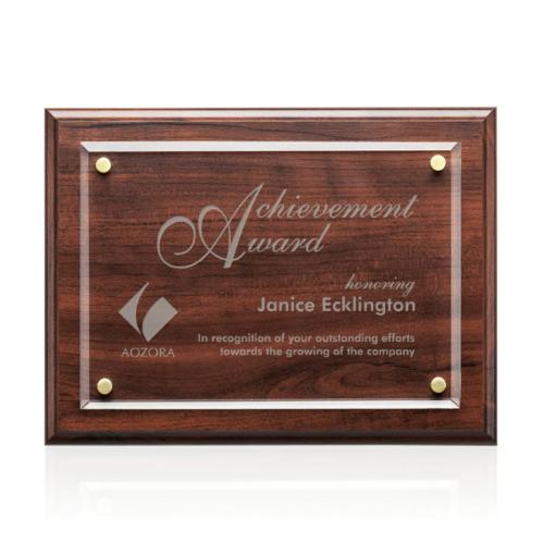 Corporate Awards - Award Plaques - Ulster - Cherry Finish