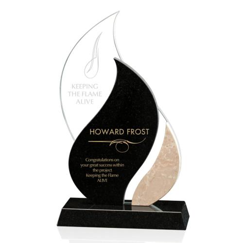 Corporate Awards - Crystal Awards - Ceres Flame Crystal Award