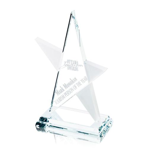 Corporate Awards - Crystal Awards - Star Awards - Abstract Star Crystal Award