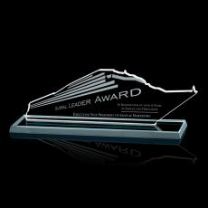 Employee Gifts - Cruise Ship Starfire Abstract / Misc Crystal Award