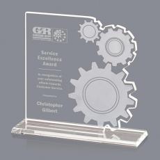 Employee Gifts - Bushwell Gear Abstract / Misc Crystal Award