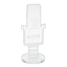 Employee Gifts - Microphone Abstract / Misc Crystal Award