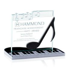 Employee Gifts - Sheet Music Abstract / Misc Crystal Award