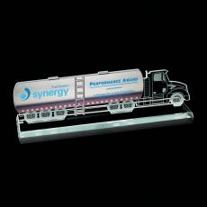Employee Gifts - Tanker Truck Abstract / Misc Glass Award