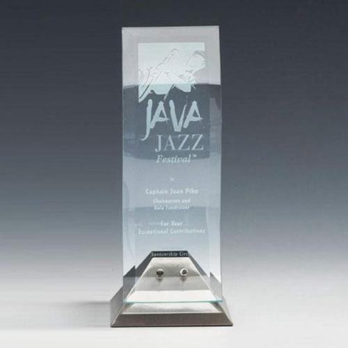 Corporate Awards - Olympia Rectangle Glass Award