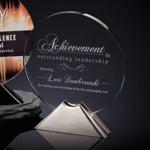 Corporate Awards - Luna Circle Metal Award