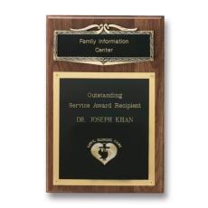 Employee Gifts - Frame Plaque - Antique Bronze/Walnut