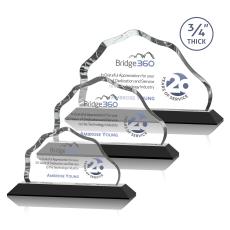 Petersen Full Color Black Crystal Award - Full Color Awards