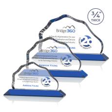 Petersen Full Color Blue Crystal Award - Full Color Awards