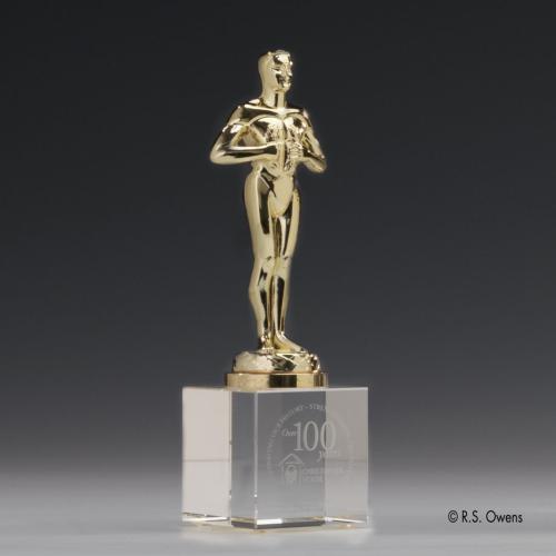 Corporate Awards - Classic Achievement People on Optical Metal Award
