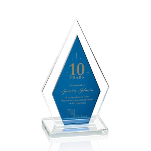 Corporate Awards - Zarita Blue Diamond Crystal Award