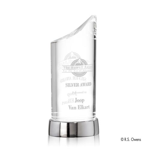 Corporate Awards - Crystal Awards - Metal and Crystal Awards - Portal Obelisk Crystal Award