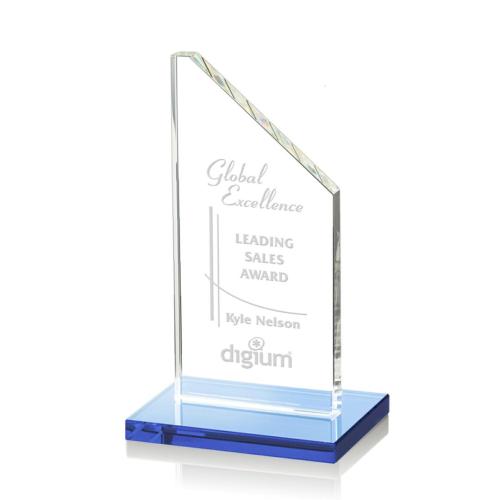 Corporate Awards - Dixon Sky Blue Peak Crystal Award