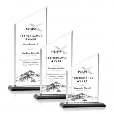 Employee Gifts - Conacher Full Color Black Peak Crystal Award