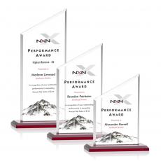 Employee Gifts - Conacher Full Color Red Peak Crystal Award
