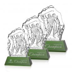 Employee Gifts - Fergus Golf Green People Crystal Award