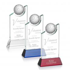 Employee Gifts - Brixton Golf Optical Peak Crystal Award