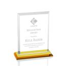 Denison Amber Rectangle Crystal Award