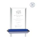 Harrington Blue  Rectangle Crystal Award