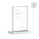 Manhattan White  Rectangle Crystal Award