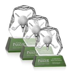 Slaithwaite Golf Green Crystal Award - Sports Awards