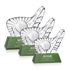 Dougherty Golf Green Abstract / Misc Crystal Award - Sports Awards