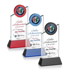 Fleet Full Color Circle Crystal Award - Crystal Awards