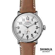 Employee Gifts - Shinola Runwell Watch - White/Tan