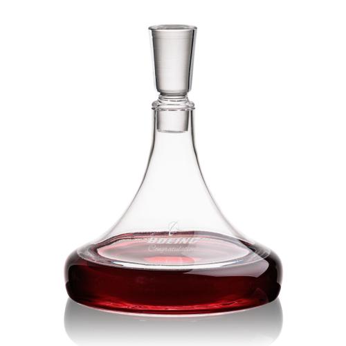 Corporate Recognition Gifts - Etched Barware - Ashby Decanter & Lid