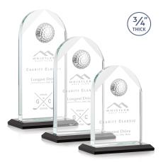 Blake Golf Black Arch & Crescent Crystal Award - Crystal Awards