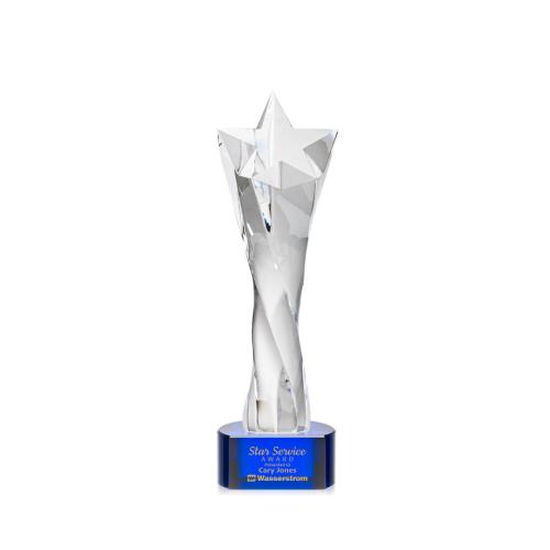 Corporate Awards - Arlington Blue on Paragon Base Star Crystal Award