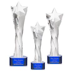 Employee Gifts - Arlington Blue on Paragon Base Star Crystal Award