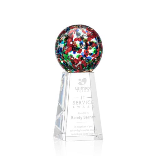 Corporate Awards - Fantasia Spheres on Novita Base Glass Award