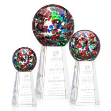 Employee Gifts - Fantasia Spheres on Novita Base Glass Award