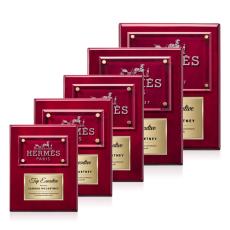 Employee Gifts - Gossamer Plaque - Rosewood/Gold